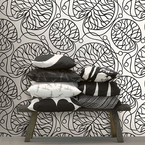 Galerie Wallpaper Product code: 14131R - Marimekko Essentials Wallpaper Collection - Black White Colours -  