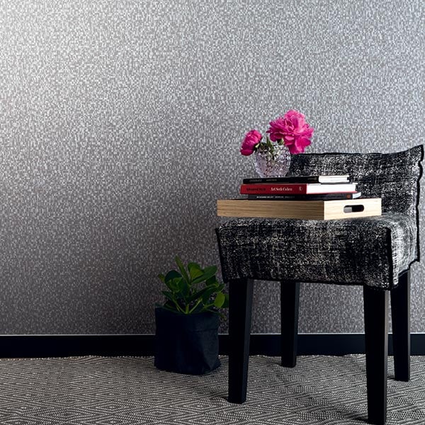 Galerie Wallpaper Product code: 59348R - The Textures Book Wallpaper Collection - Black Grey Silver Colours -  