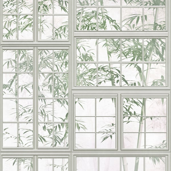 Galerie Wallpaper Product code: WH45214M_3 - Welcome Home Murals Wallpaper Collection - Cream, Grey, Green Colours -  
