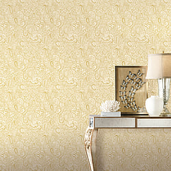 Galerie Wallcoverings Product Code 11302 - Elegance Wallpaper Collection -  Paisley Trellis Design