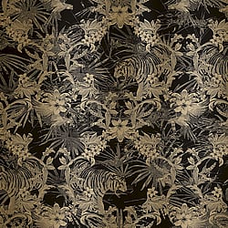 Galerie Wallcoverings Product Code 12587 - Ted Baker Fantasia Wallpaper Collection - Black Gold Colours - Kingdom Design