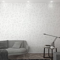 Galerie Wallcoverings Product Code 32632 - The New Design Book Wallpaper Collection - White Colours - Leaf Design