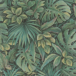 Galerie Wallcoverings Product Code 33304 - Eden Wallpaper Collection -  Jungle Leaves Design