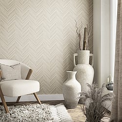 Galerie Wallcoverings Product Code 33373 - The Woods And Wicker Wallpaper Collection - Beige Colours - Wood optics Design