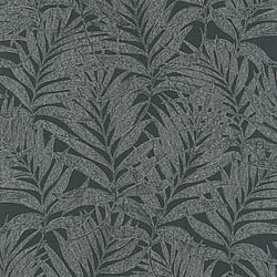 Galerie Wallcoverings Product Code 34008 - The New Design Book Wallpaper Collection - Black, Silver, Pink Colours - Botanical leaves design Design