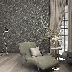 Galerie Wallcoverings Product Code 34257 - The New Design Book Wallpaper Collection - Black  Silver Colours - Graphic Design