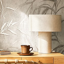 Galerie Wallcoverings Product Code 34286 - The New Design Book Wallpaper Collection - Warm Grey Colours - Leaf Design