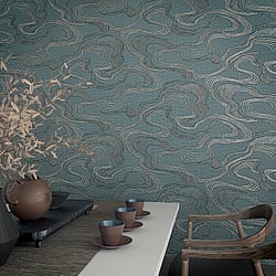 Galerie Wallcoverings Product Code 34538 - The New Design Book Wallpaper Collection - Blue Colours - Flow Design