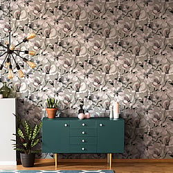 Galerie Wallcoverings Product Code 47466 - The New Design Book Wallpaper Collection - Grey, Beige, White Colours - Cherry Blossom Design