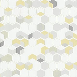 Galerie Wallcoverings Product Code 51183902 - Skandinavia 2 Wallpaper Collection - Yellow Grey Colours - Yellow Skandi Blocks Design