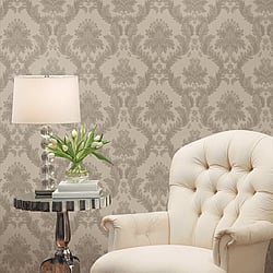 Galerie Wallcoverings Product Code 95107 - Ornamenta 2 Wallpaper Collection - Beige Colours - Classic Damask Design