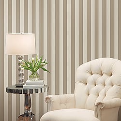 Galerie Wallcoverings Product Code 95207 - Ornamenta 2 Wallpaper Collection - Beige Colours - Classic Stripe Design