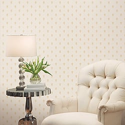 Galerie Wallcoverings Product Code 95614 - Ornamenta Wallpaper Collection - White Gold Colours - Ornamenta Motif Design