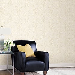 Galerie Wallcoverings Product Code AB42427 - Abby Rose 4 Wallpaper Collection - Cream Colours - Valentine Damask Design