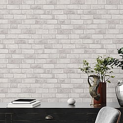 Galerie Wallcoverings Product Code BB51110 - Bricks And More Wallpaper Collection - Cream White Colours - Weathered Walls Motif Design