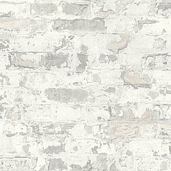 Galerie Wallcoverings Product Code BB51119 - Bricks And More Wallpaper Collection - Grey White Colours - Industrial Chic Motif Design