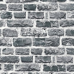 Galerie Wallcoverings Product Code BB51123 - The Bricks And More Wallpaper Collection - Multi-Colour Grey Black Colours - Stone Symphony Motif Design