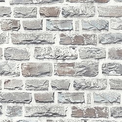 Galerie Wallcoverings Product Code BB51124 - Bricks And More Wallpaper Collection - Multi-Colour Grey Colours - Stone Symphony Motif Design