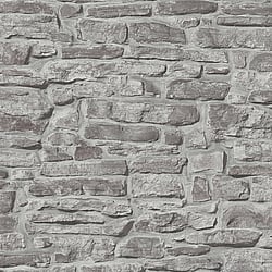 Galerie Wallcoverings Product Code BB51125 - Bricks And More Wallpaper Collection - Grey Colours - Stone Symphony Motif Design