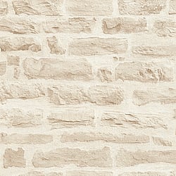 Galerie Wallcoverings Product Code BB51129 - Bricks And More Wallpaper Collection - Beige Cream Colours - Rocky Retreat Motif Design