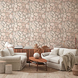 Galerie Wallcoverings Product Code BB51137 - Bricks And More Wallpaper Collection - Beige Brown Grey Colours - Claystone Cottage Motif Design