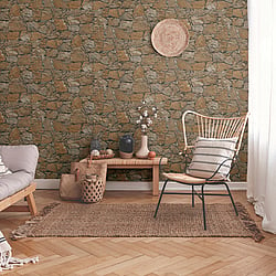 Galerie Wallcoverings Product Code BB51138 - Bricks And More Wallpaper Collection - Beige Brown Black Colours - Claystone Cottage Motif Design