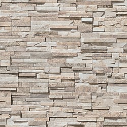 Galerie Wallcoverings Product Code BB51151 - Bricks And More Wallpaper Collection - Beige Brown Grey Colours - Graceful Granite Motif Design