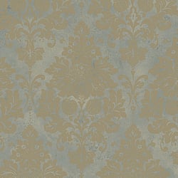 Galerie Wallcoverings Product Code CI38220 - Classic Silks 4 Wallpaper Collection - Blue, Beige, Gold Colours - Damask Design