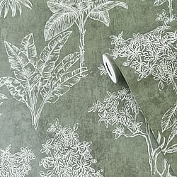 Galerie Wallcoverings Product Code DWP0361-01 - Zen Wallpaper Collection -  Floating Foliage Design