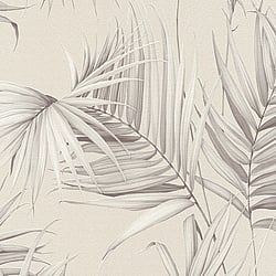 Galerie Wallcoverings Product Code ES31133 - Escape Wallpaper Collection - Beige, Grey, Silver Colours - Palm Leaves Design