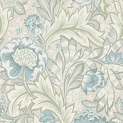 Galerie Wallcoverings Product Code ET12304 - Arts and Crafts Wallpaper Collection - Beige Blue Green Colours - Acanthus Garden Design