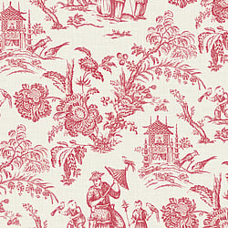 Galerie Wallcoverings Product Code FC61801 - French Country Wallpaper Collection - Poppy Red Colours -  Chinois Design