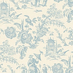 Galerie Wallcoverings Product Code FC61802 - French Country Wallpaper Collection - Blue Springs Colours -  Chinois Design