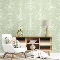 Galerie Wallcoverings Product Code FC62604F - French Country Wallpaper Collection - Pomme Colours -  Bernadette Linen Design