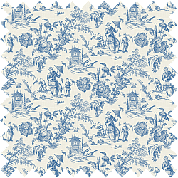 Galerie Wallcoverings Product Code FC62812F - French Country Wallpaper Collection - China Blue Colours -  Chinois Linen Design