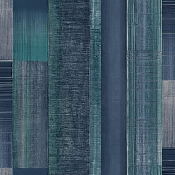 Galerie Wallcoverings Product Code G56575 - Texstyle Wallpaper Collection - Turquoise Navy Colours - Agen Stripe Design