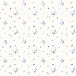 Galerie Wallcoverings Product Code G67915 - Miniatures 2 Wallpaper Collection - Blue White Colours - Small Floral Sprig Design