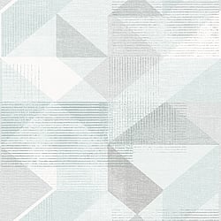 Galerie Wallcoverings Product Code GX37652 - Geometrix Wallpaper Collection - Mint Green Grey Colours - Silk Screen Geometric Design