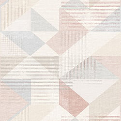 Galerie Wallcoverings Product Code GX37656 - Geometrix Wallpaper Collection - Blush Rose Beige Colours - Silk Screen Geometric Design