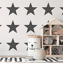 Galerie Wallcoverings Product Code SS21244 - Style Sisters Classic Wallpaper Collection -  Single Star Black Design