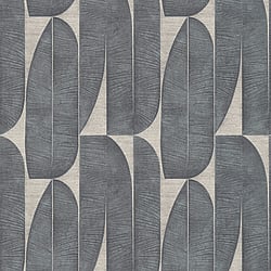 Galerie Wallcoverings Product Code WH30170 - Welcome Home Wallpaper Collection - Silver Grey Colours - Geometric Leaf Design