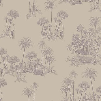 Galerie Wallcoverings Product Code 12596 - Ted Baker Fantasia Wallpaper Collection - Beige Purple Colours -  