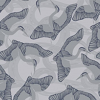 Galerie Wallcoverings Product Code 12622 - Ted Baker Fantasia Wallpaper Collection - Grey Blue Colours -  