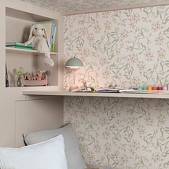 Galerie Wallcoverings Product Code 20111 - Ester Wallpaper Collection - Pink green Colours -  