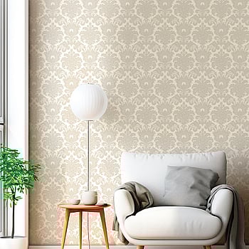 Galerie Wallcoverings Product Code 23613 - Classic Italian Wallpaper Collection - Beige Cream Colours -  