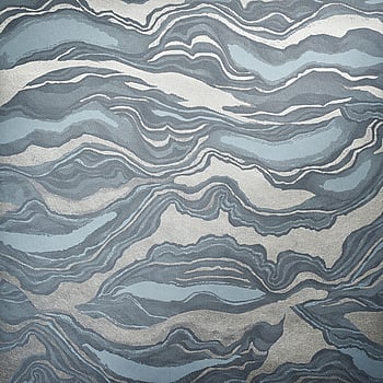 Galerie Wallcoverings Product Code 30028 - Slow Living Wallpaper Collection - Blue Silver  Colours -  