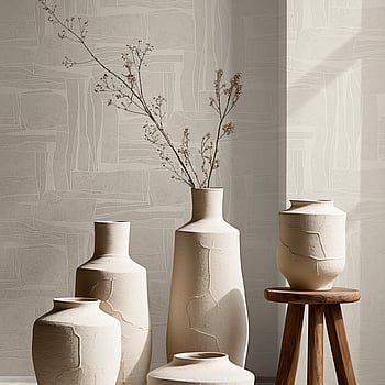 Galerie Wallcoverings Product Code 34647 - Terra Wallpaper Collection - Grey Colours -  