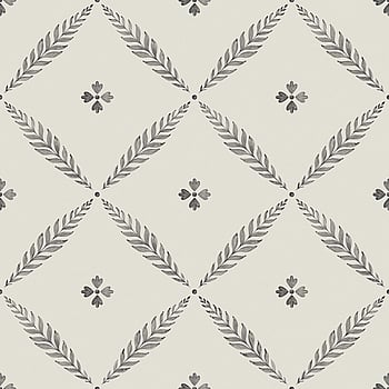 Galerie Wallcoverings Product Code 51021 - Blomstermala Wallpaper Collection - Black White Monochrome Colours -  