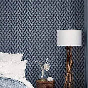 Galerie Wallcoverings Product Code 64667 - Slow Living Wallpaper Collection - Blue Navy Silver  Colours -  