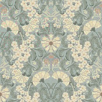 Galerie Wallcoverings Product Code 83115 - Hjarterum Wallpaper Collection - Blue Cream Colours -  